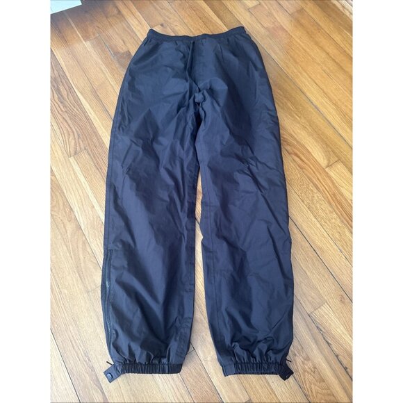 LL Bean Pants Men's Black Gore-Tex Stowaway Rain Ankle Zip Hiking Size Reg M - Picture 1 of 8